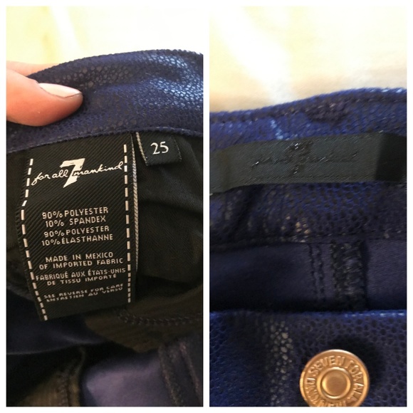 7 For All Mankind Gwenevere Skinny Pants, Sz 25 - Picture 4 of 8